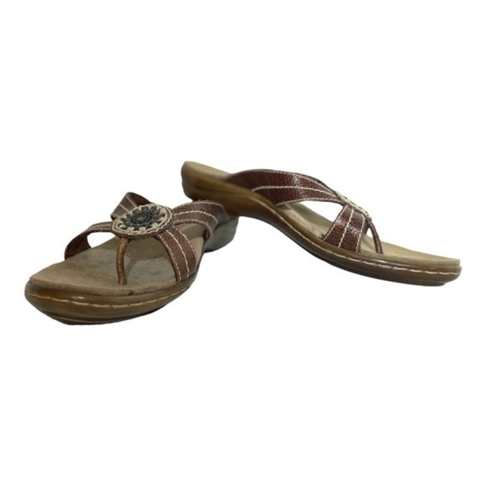BareTraps Womens Thong Sandals Kylie Embellished Leather Size 8